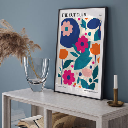 Cute Floral Papiers Decoupes Art Print