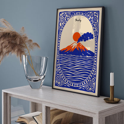 Mount Etna Sicily Poster