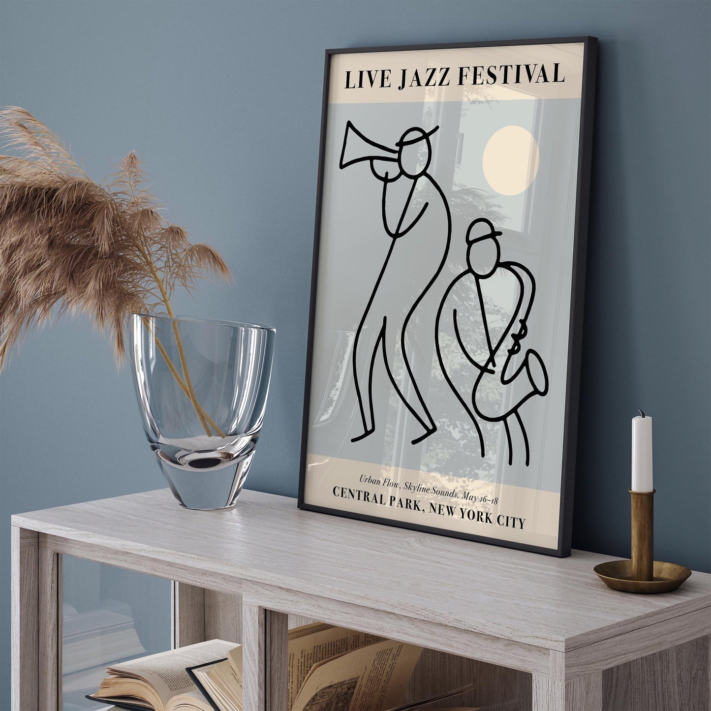Live Jazz Festival, Central Park NYC Poster Print