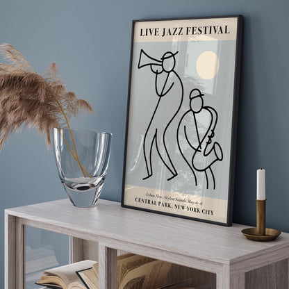 Live Jazz Festival, Central Park NYC Poster Print