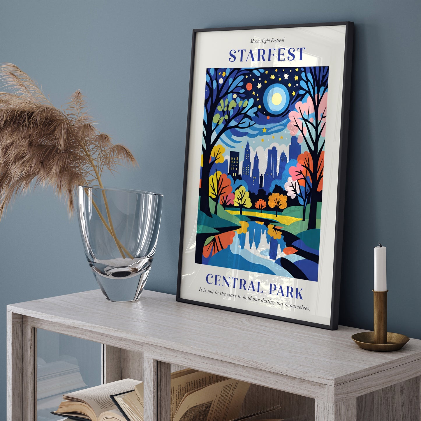 NYC Starnight Festival Art Print: Perfect Gift