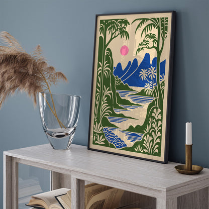 Tropical Thailand Landscape Poster