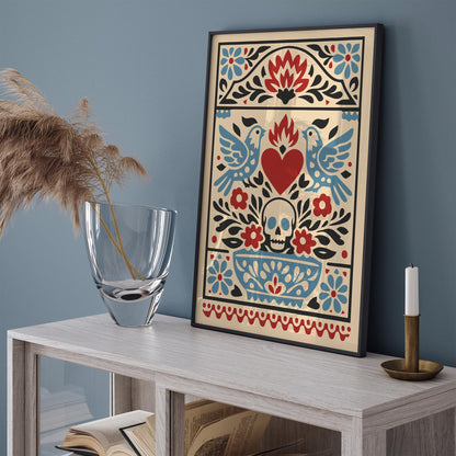 Mexican Folk Art Wall Art Print – Cultural Poster