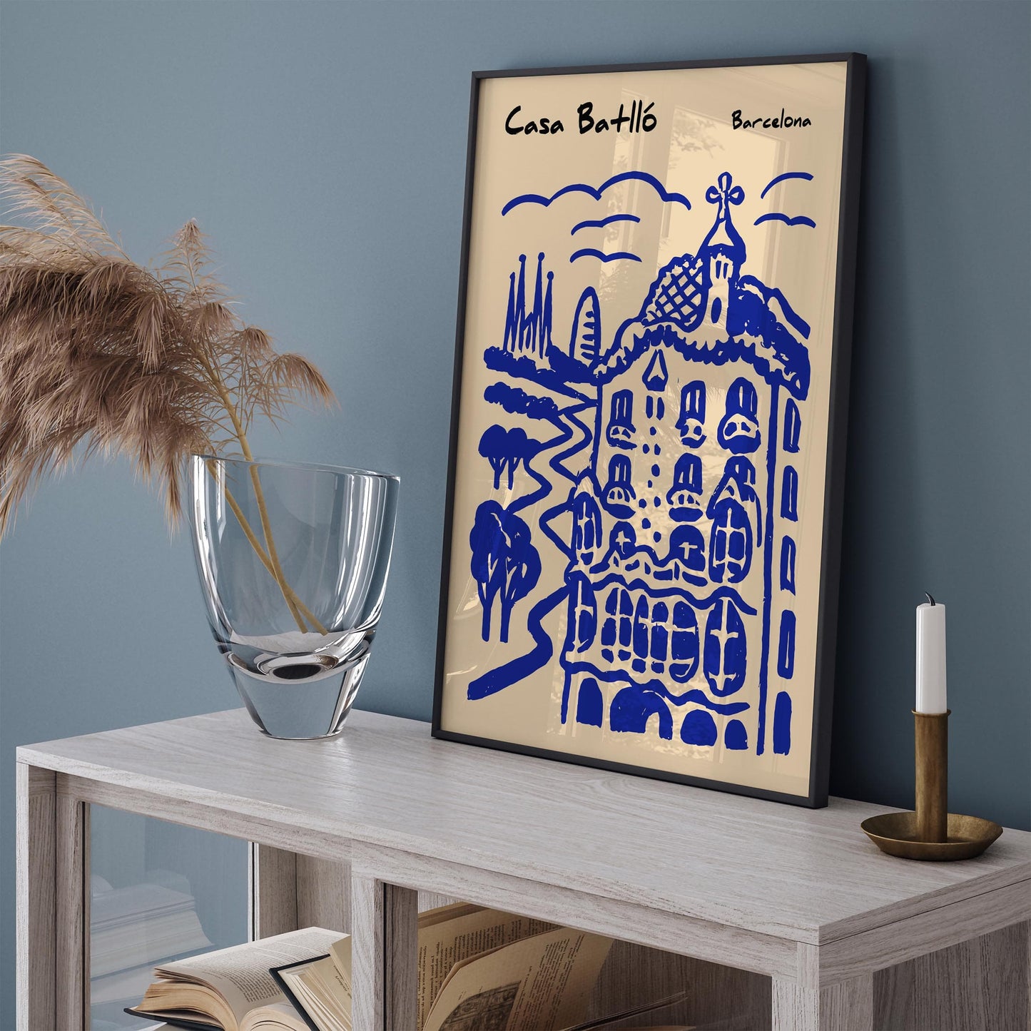 Casa Batlló Poster - Barcelona Gaudi Architecture Wall Art