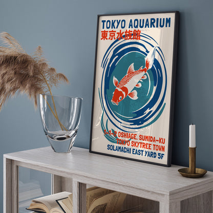 Tokyo Aquarium Retro Poster