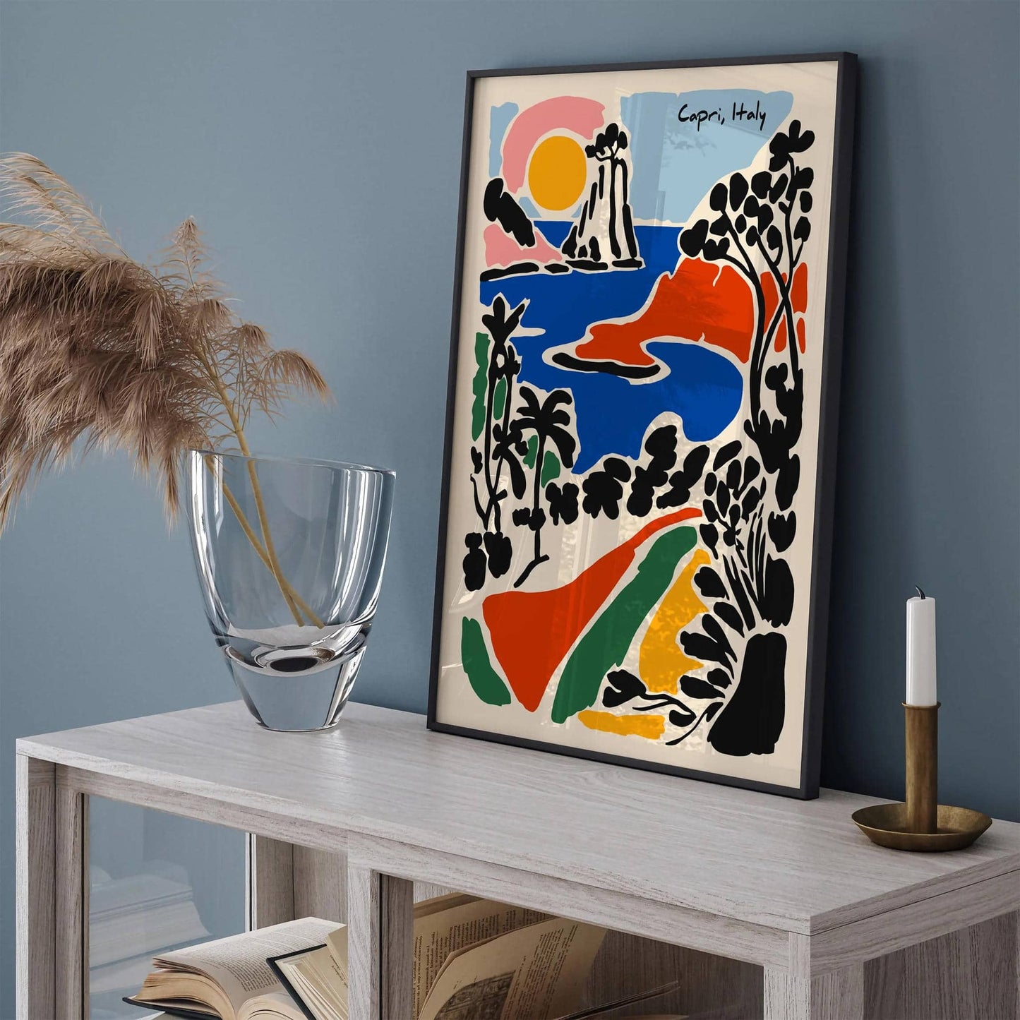 Colorful Capri Italy Art Print