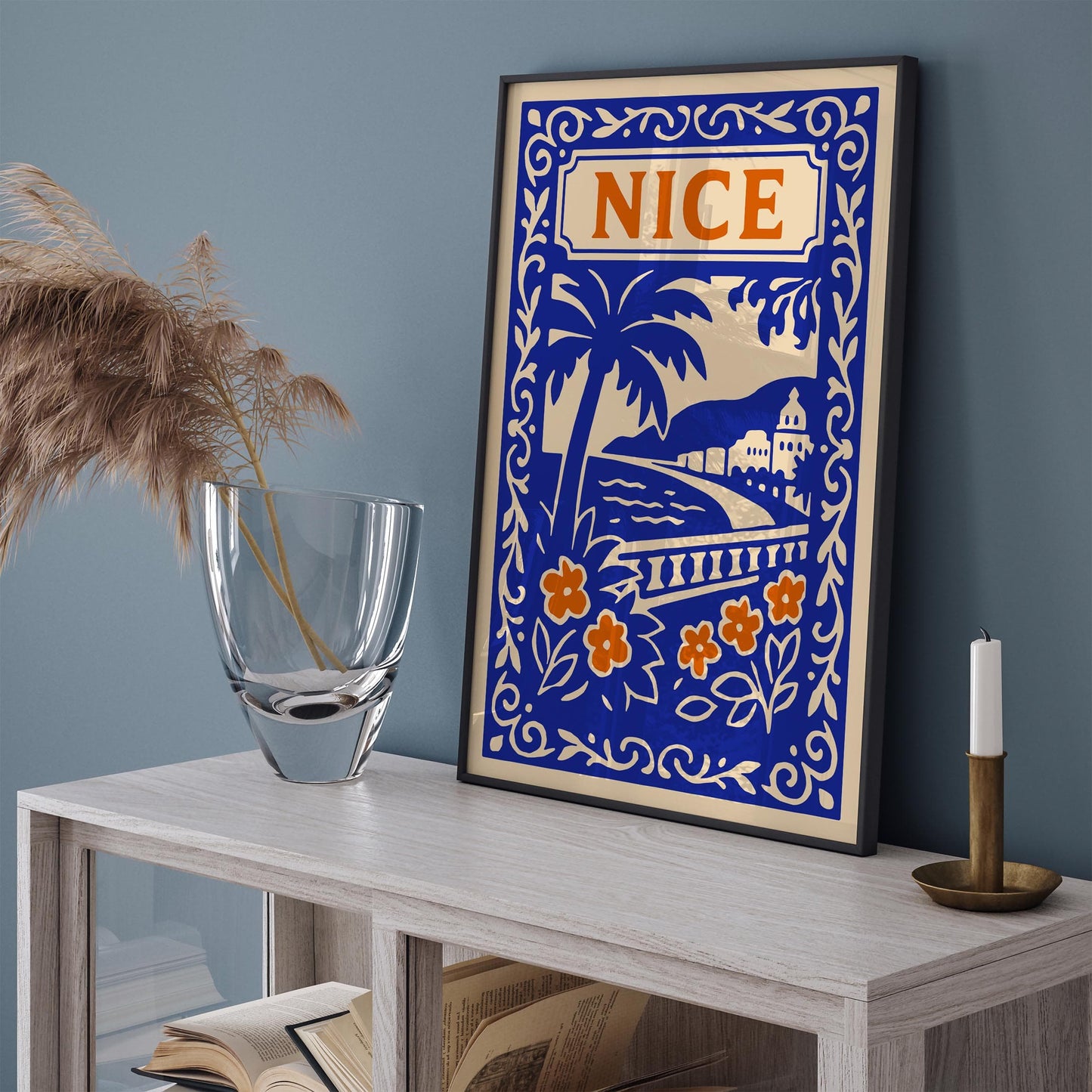 Nice Travel Blue Poster