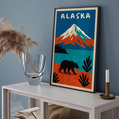Alaska Blue Landscape Poster