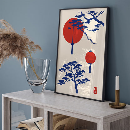 Abstract Japanese Art Print