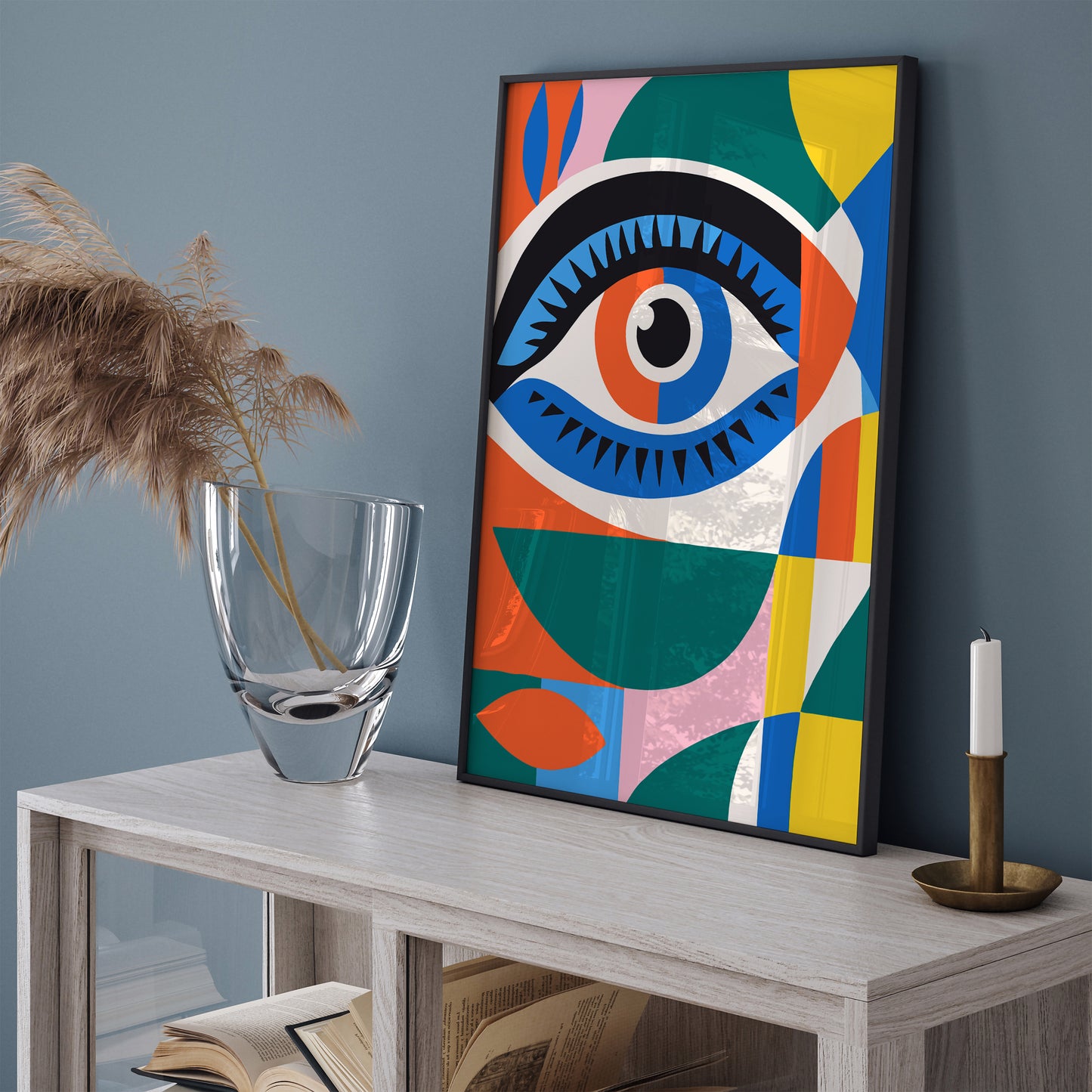 Colorful Modern Eye Art Print 2024