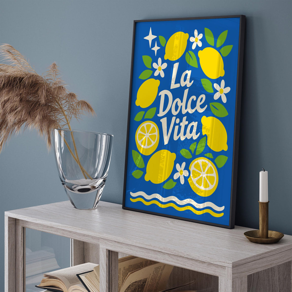 La Dolce Vita Lemon Quote Poster