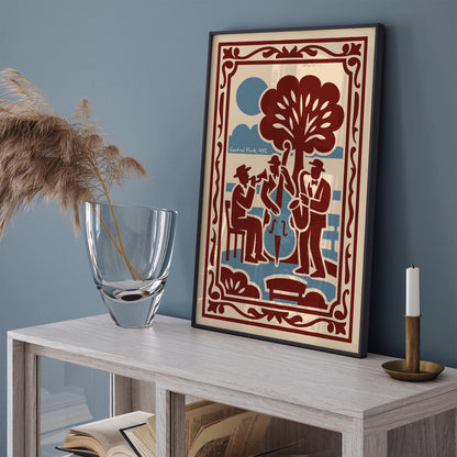 NYC Art, Jazz Print, Music Decor