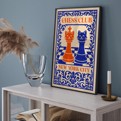 Chess Club New York City Poster