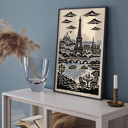 Paris 97 Vintage Travel Poster