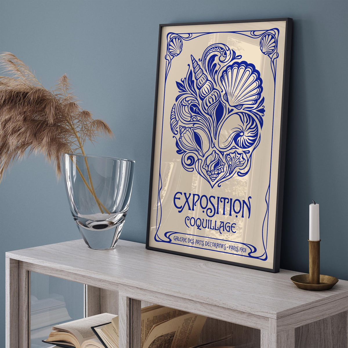 Vintage Seashells Exhibition Poster