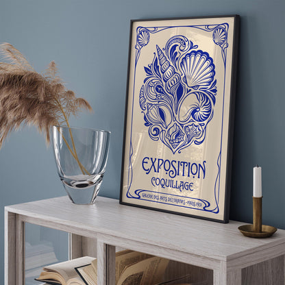 Vintage Seashells Exhibition Poster