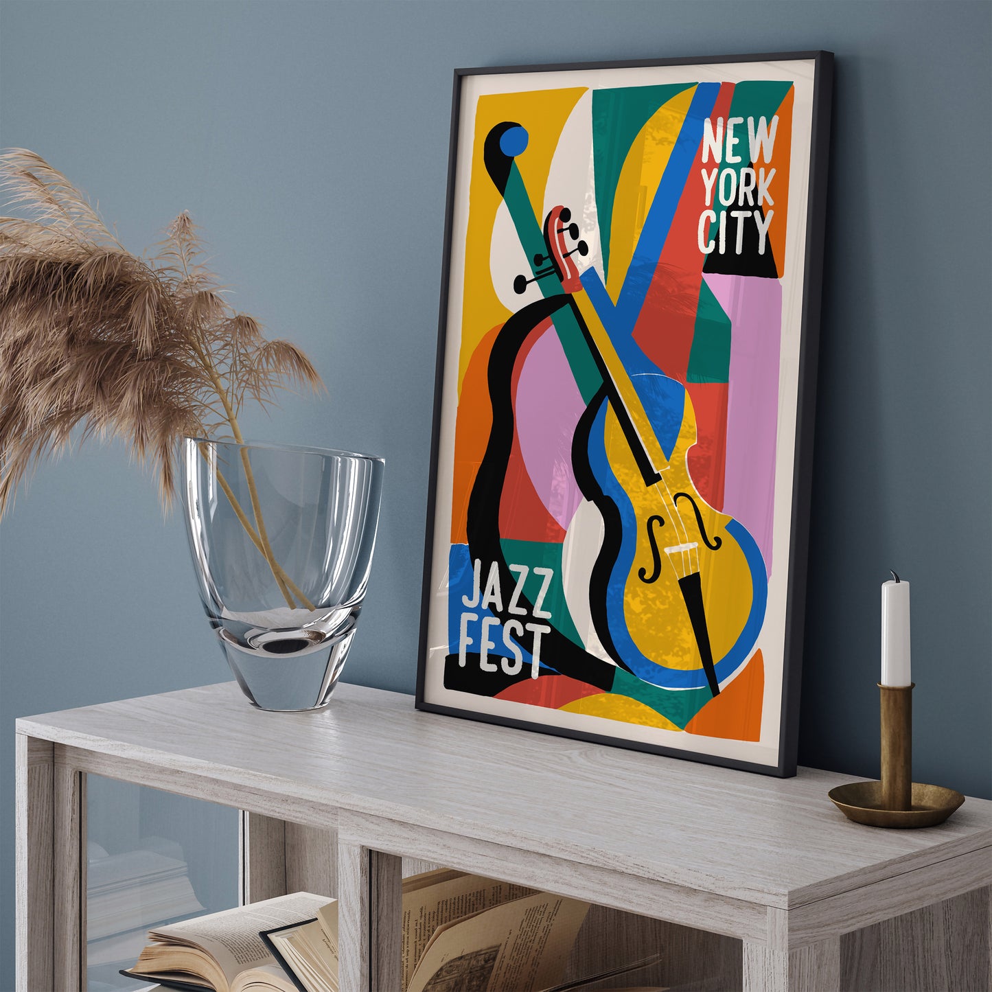 NYC Jazz Fest Colorful Poster