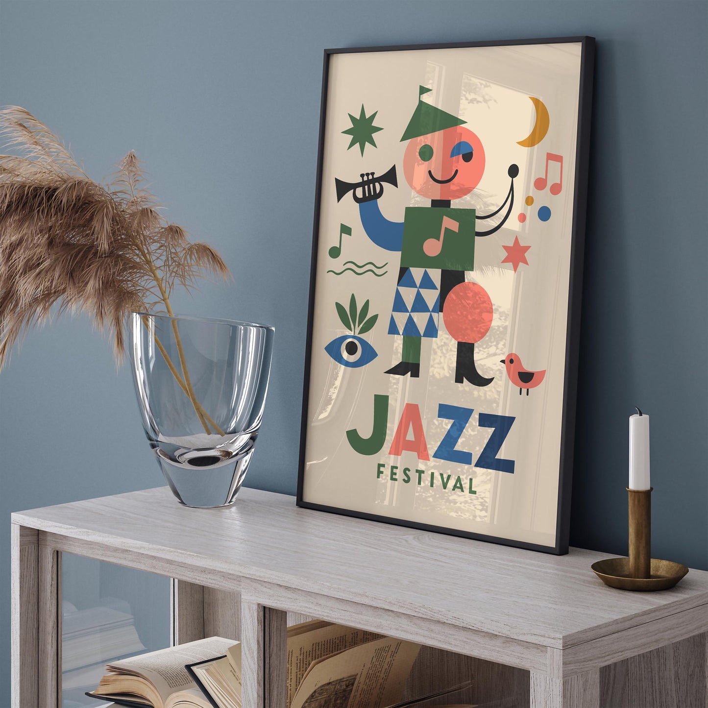 Retro Jazz Festival Music Poster