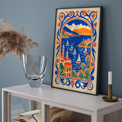 Andalusia Cityscape Colorful Poster