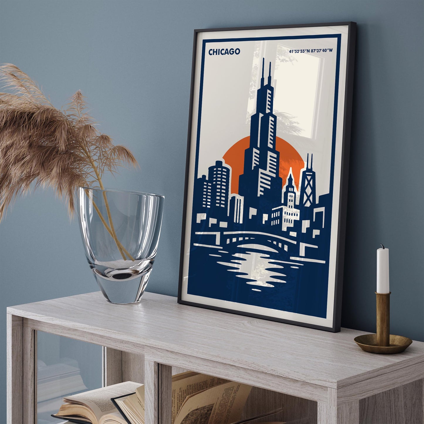 Chicago Modern Travel Poster