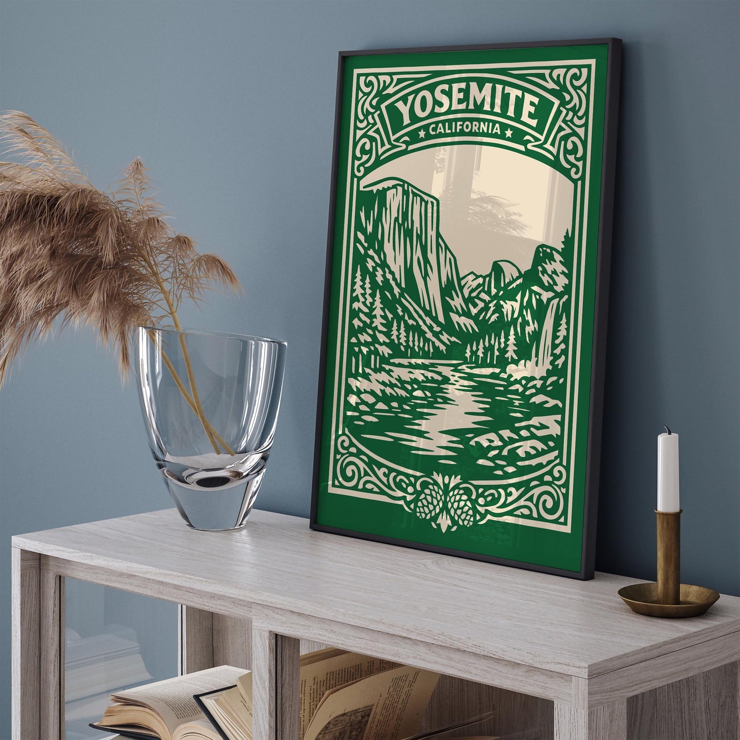Yosemite National Park Poster - Vintage Travel Art Print
