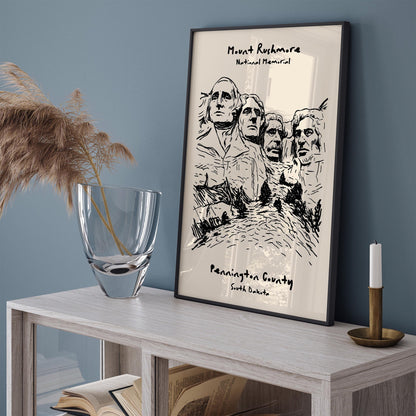 Mount Rushmore National Memorial Poster