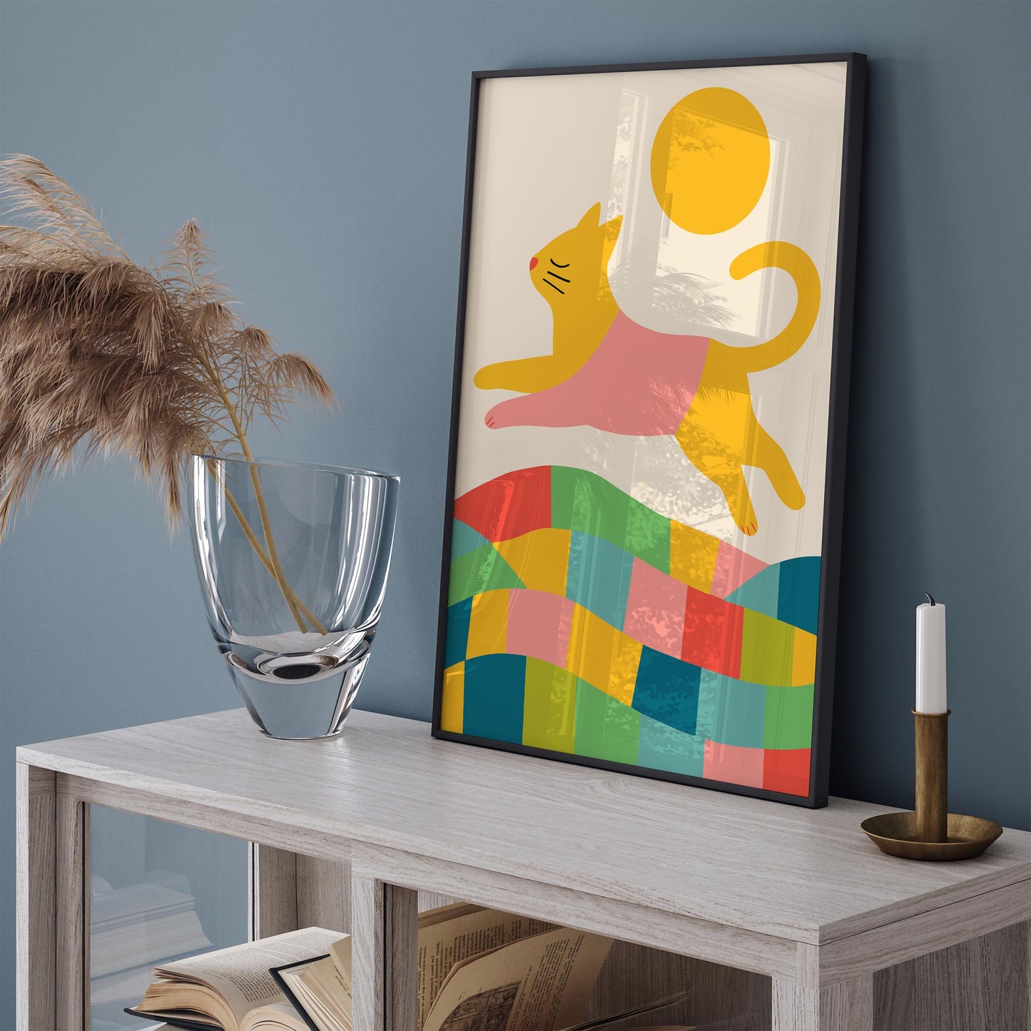 Cute Colorful Cat Poster