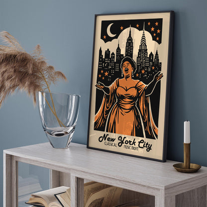 New York Classical Music Night Poster