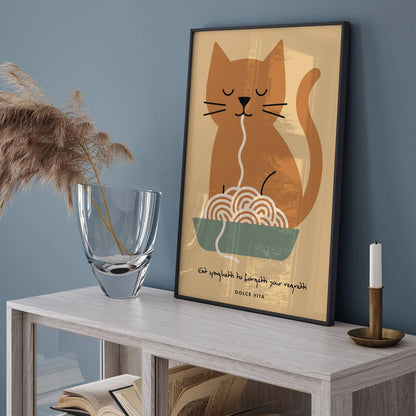 Eat Spaghetti to Forgetti Your Regretti Poster