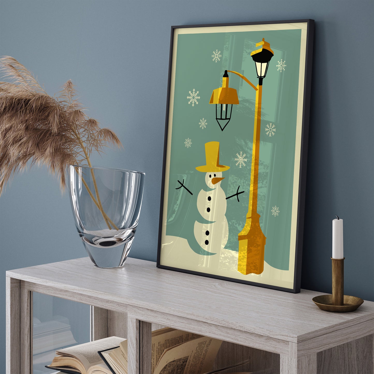 Cute Snowman Nursery Art Print