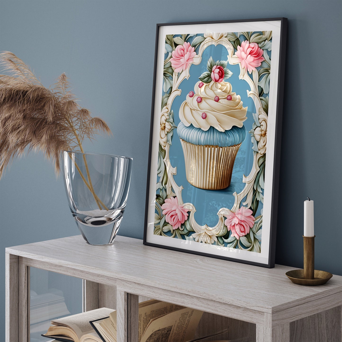 Elegant Baroque Cupcake Art Print