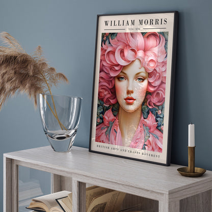 Artistic William Morris Pink Elegance Poster