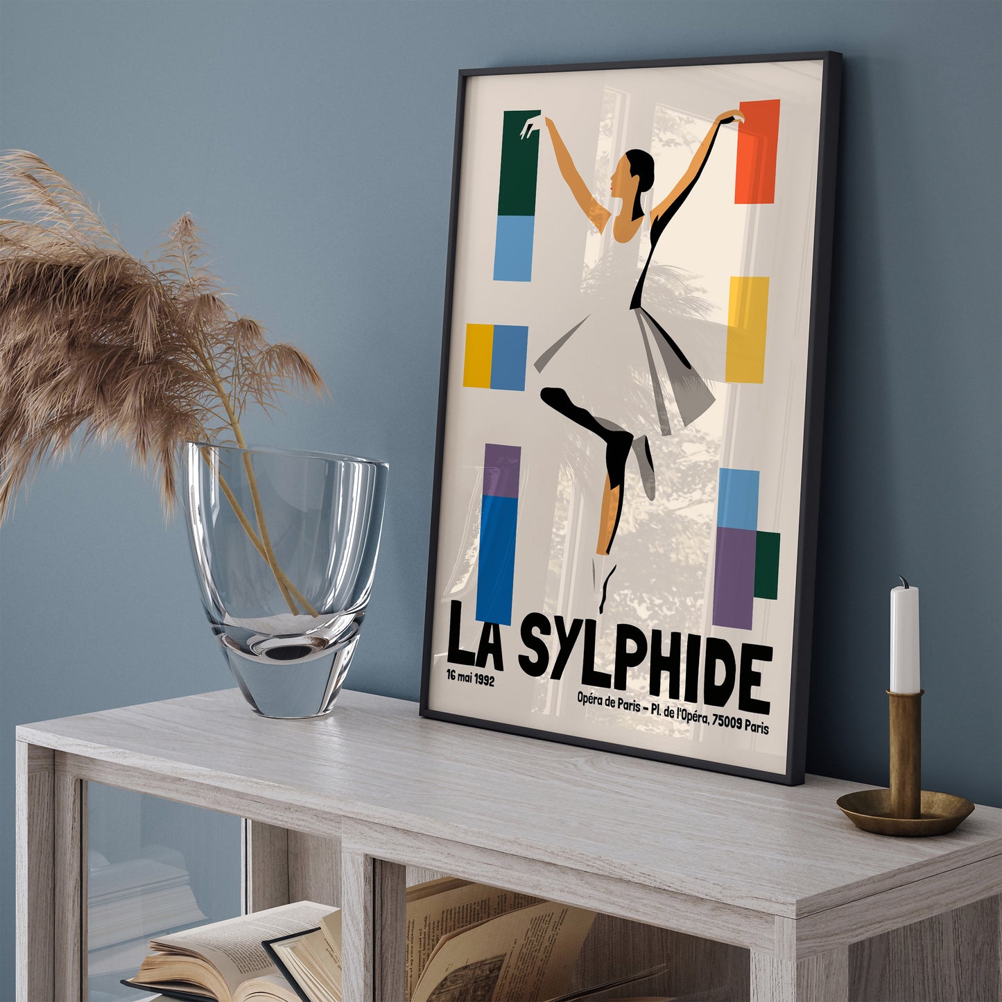 French La Sylphide Ballerina Retro Poster