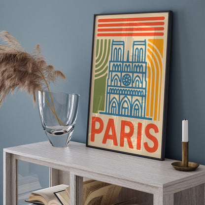 Paris Notre-Dame Travel Poster