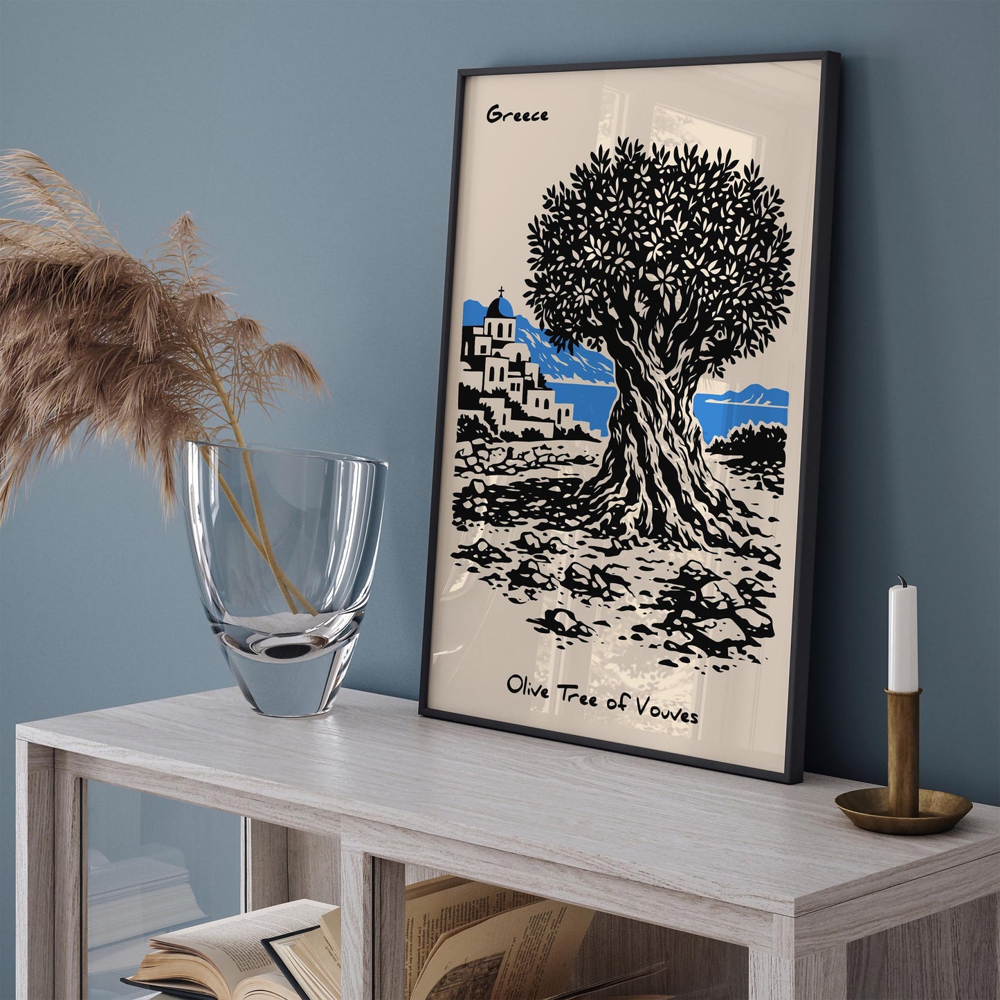 Olive Tree of Vouves Greece Poster