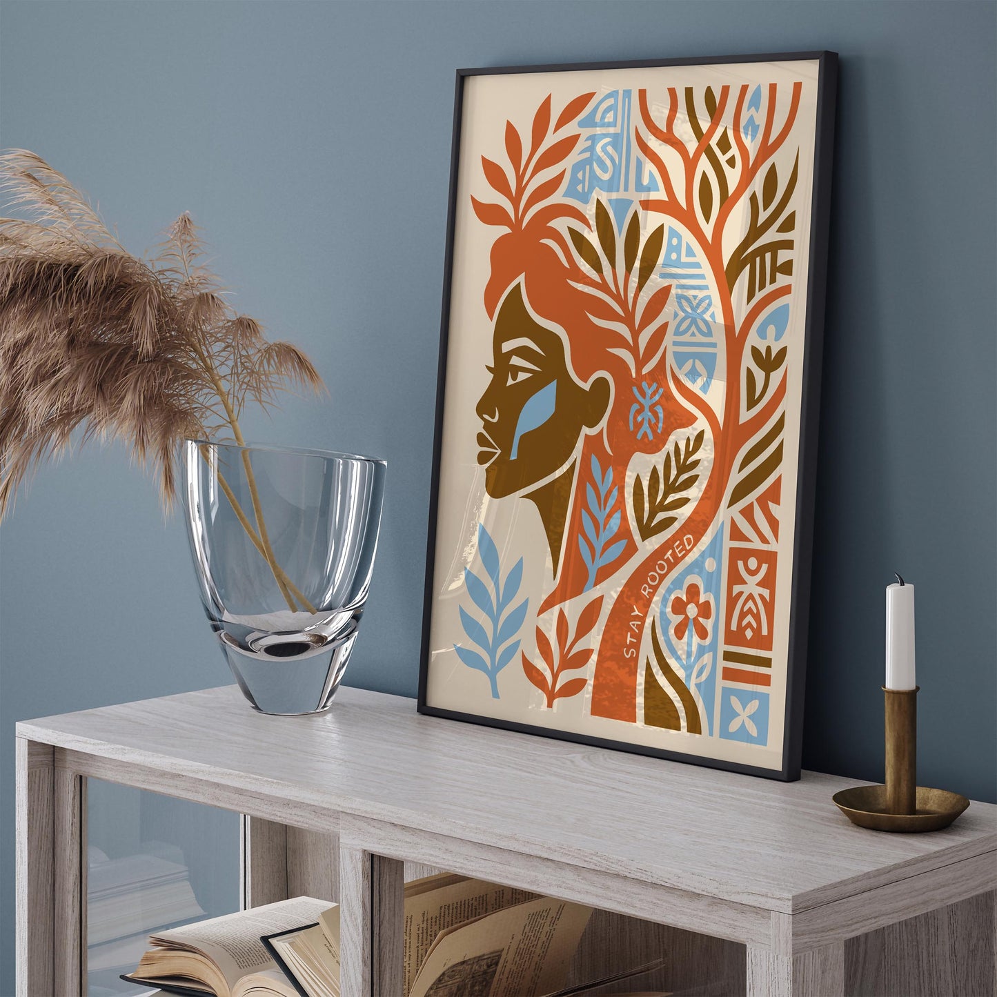Stay Rooted Afrohemian Poster