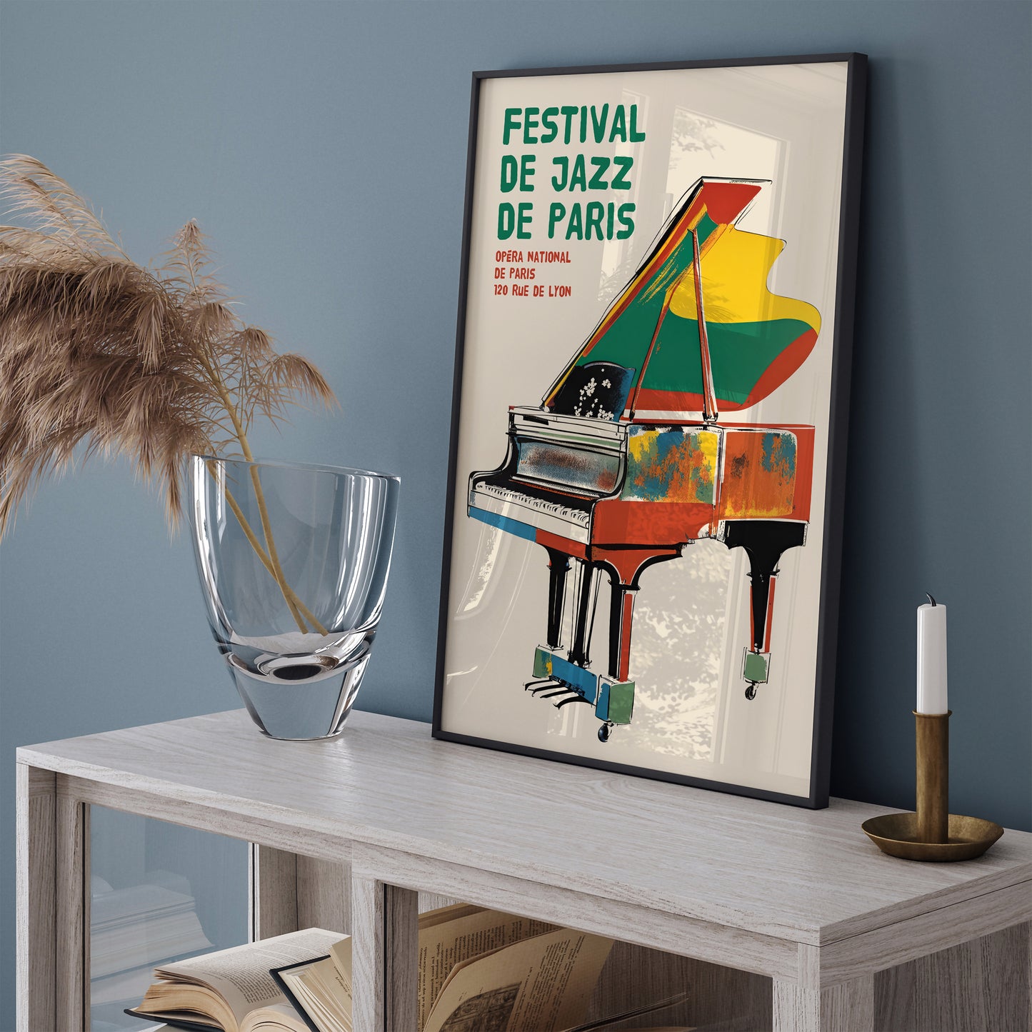 France Jazz Festival Vintage Poster