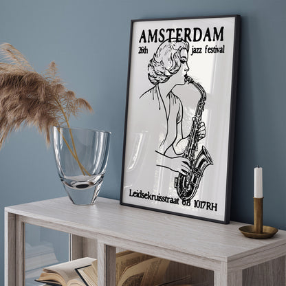 Amsterdam Jazz Festival Vintage Poster