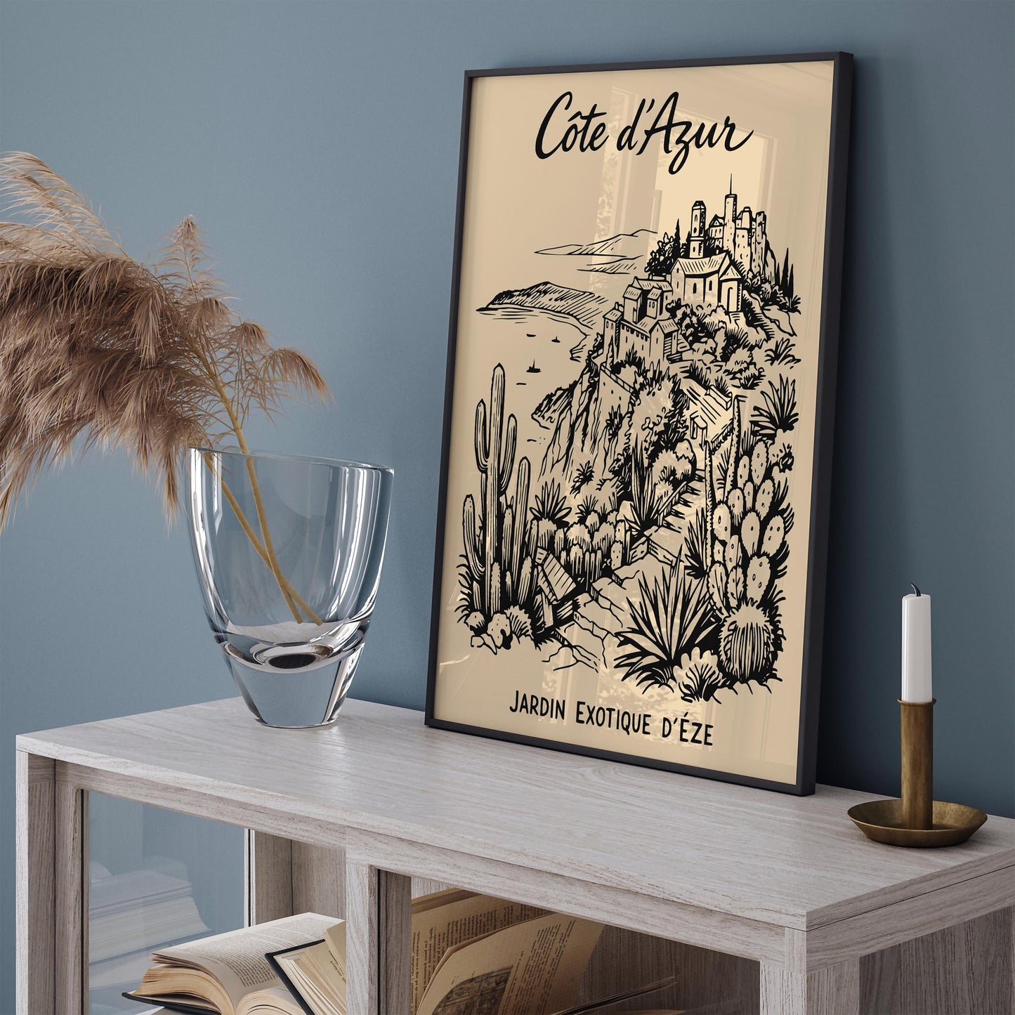Côte d’Azur Jardin Exotique d’Eze Poster