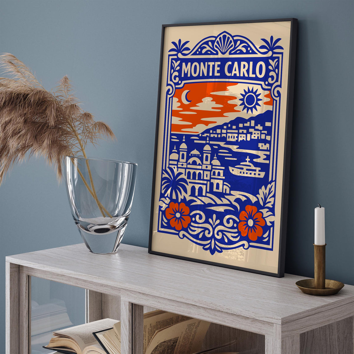 Monte Carlo Monaco Travel Poster