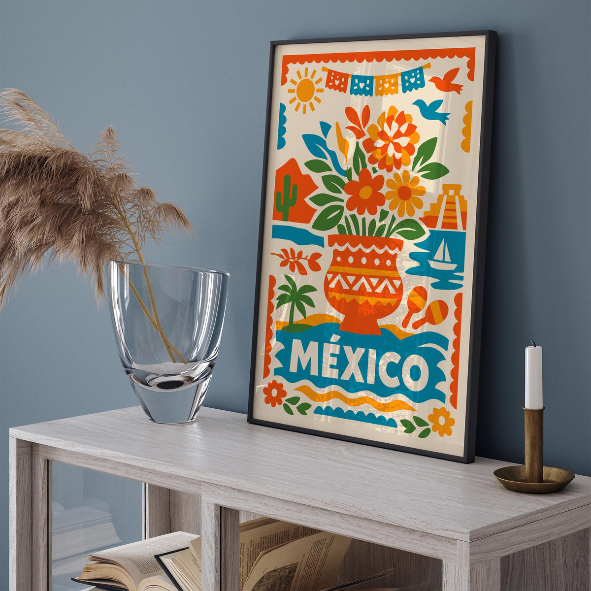 Mexico Colorful Travel Poster