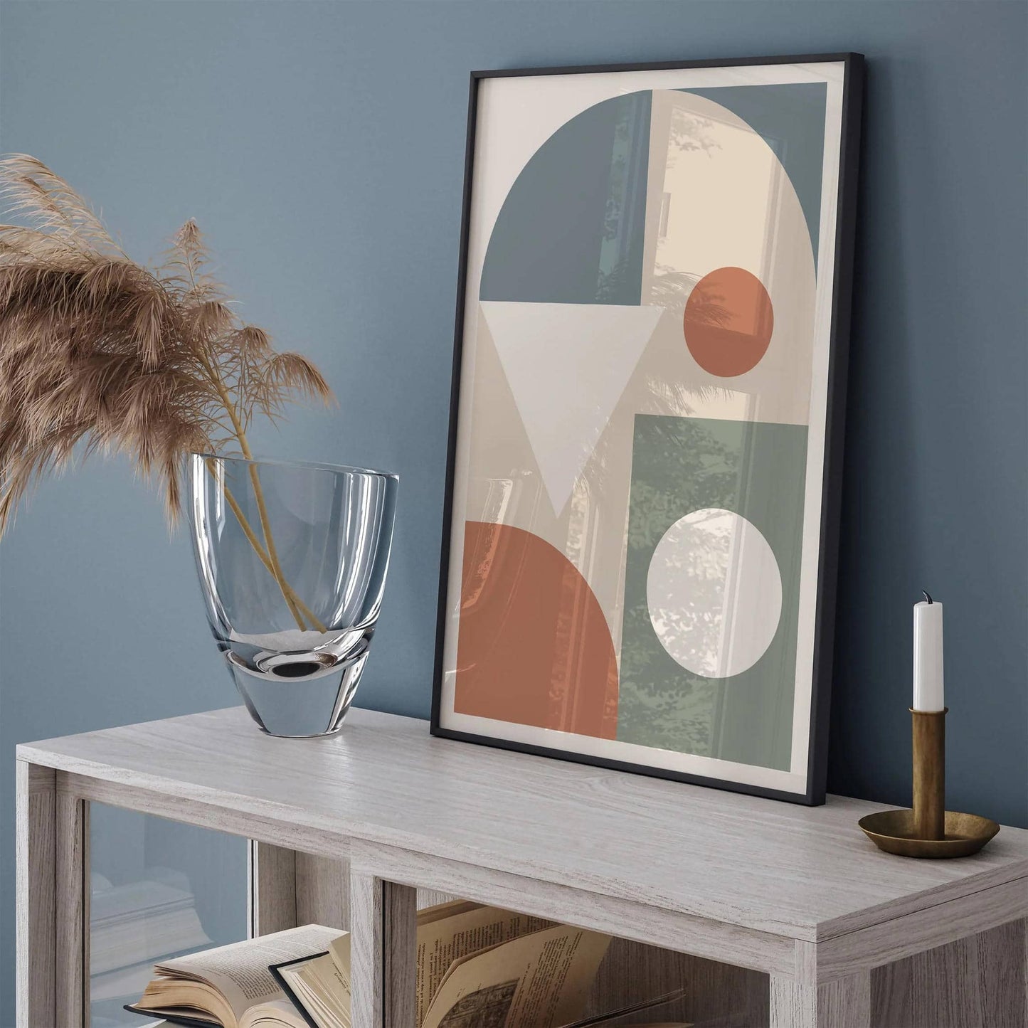 Soft Colors, Bold & Simple Shapes Print