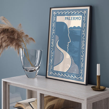 Modern Blue Palermo Poster 2026