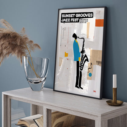 Sunset Grooves NYC Jazz Fest Poster