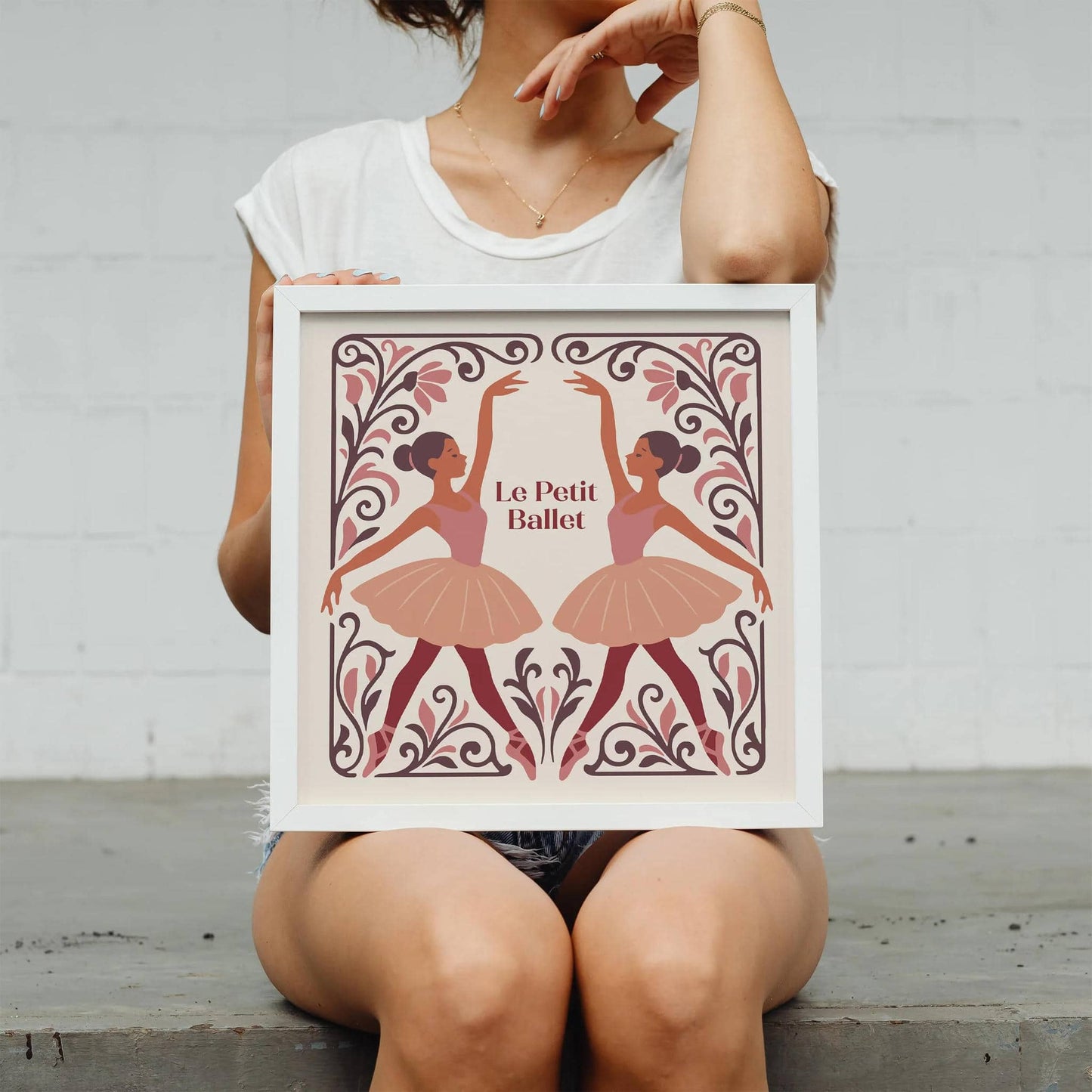 Le Petit Ballet Print - Square Kids Room Wall Art