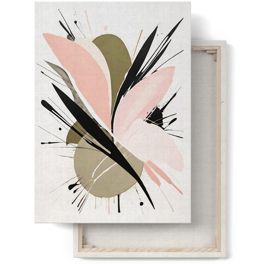 Artistic Nordic Abstract Canvas Art Print