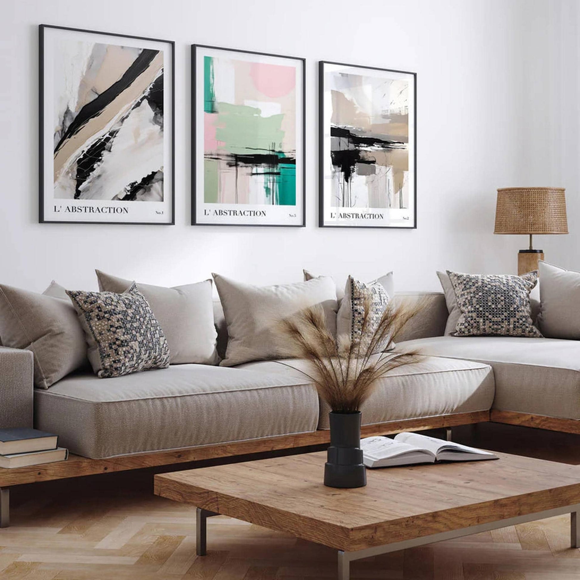 Modern Abstract No.5 Pastel Wall Art - HypeSheriff