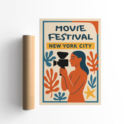 Movie Fest NYC Retro Poster