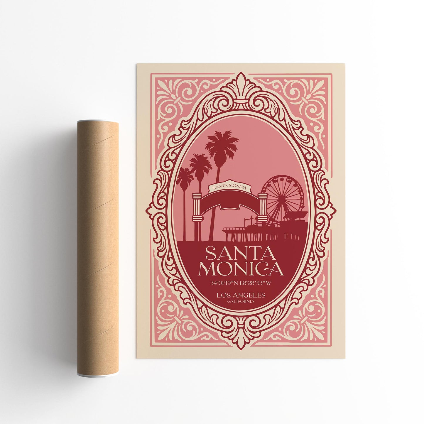 Santa Monica Pier California Poster