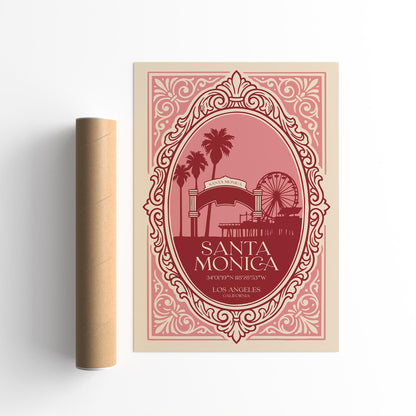Santa Monica Pier California Poster